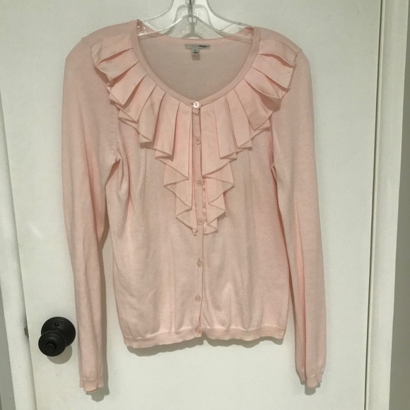 Halogen Ruffle Neck Cardigan - Picture 2 of 9